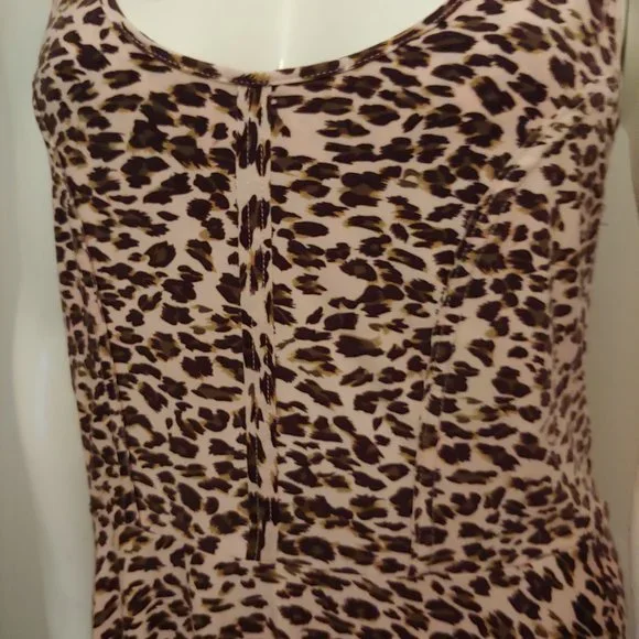 Free People leopard mini dress - Picture 4 of 6